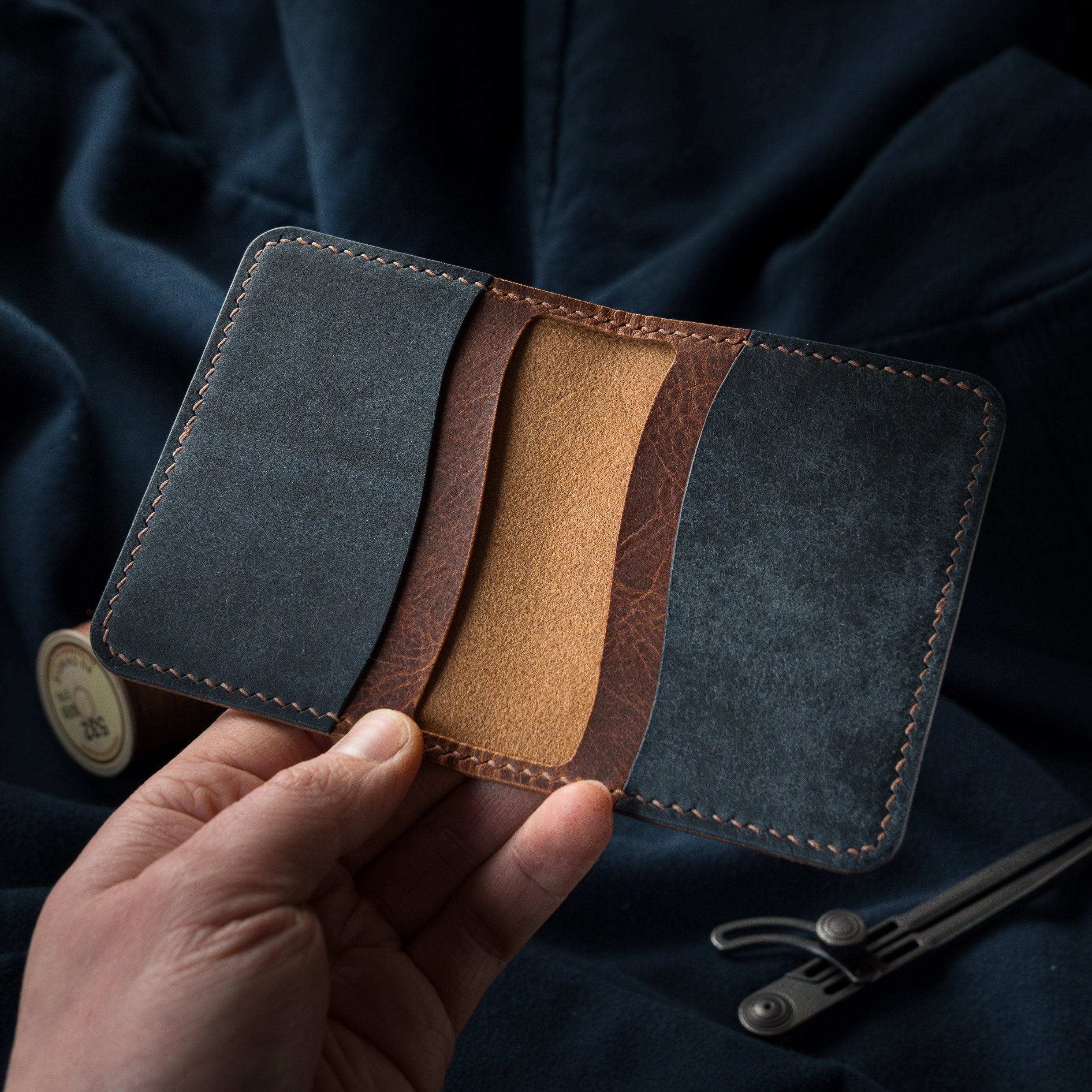 Porte-cartes Banquise - Cognac & Marine