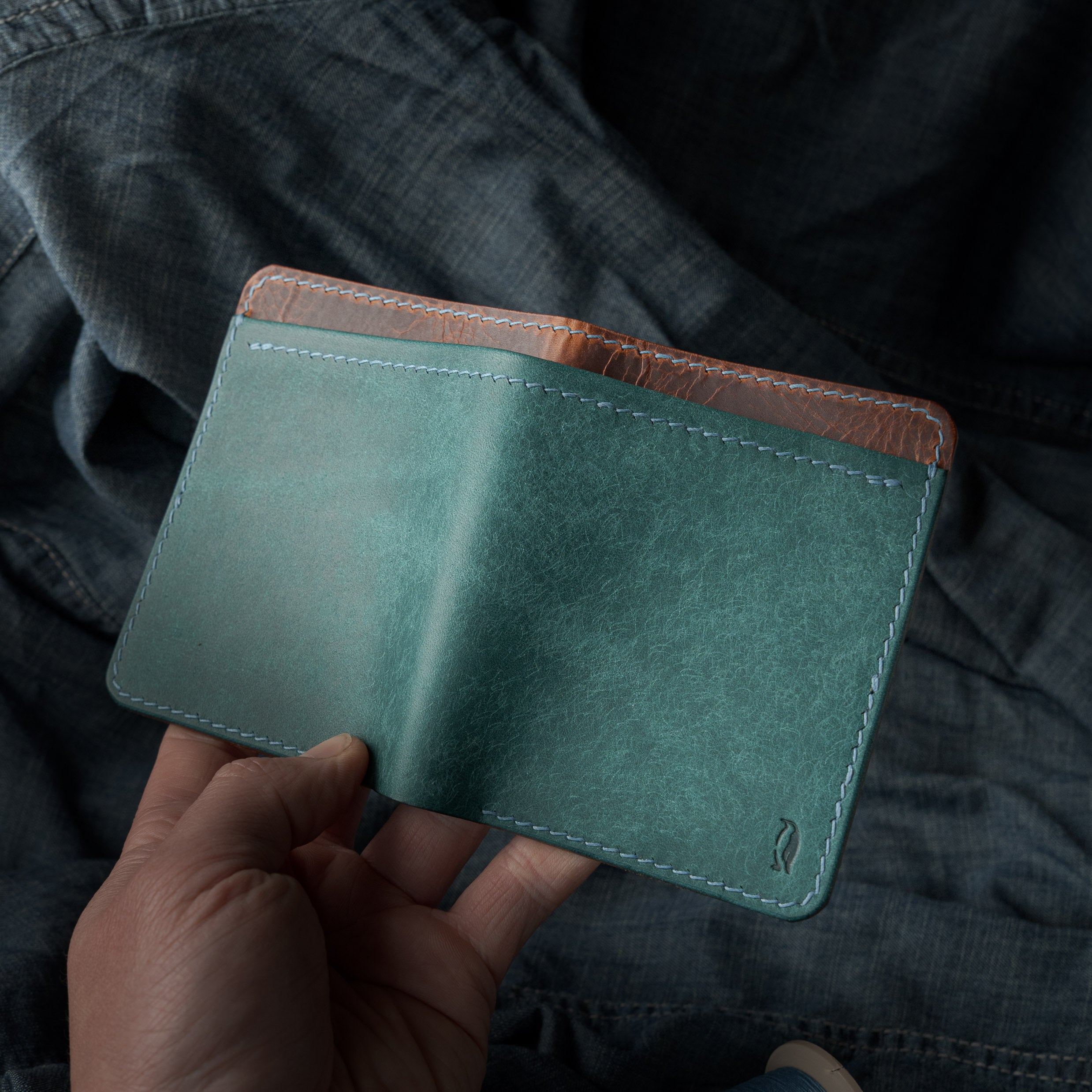 Royal Wallet - Cognac Wax & Marine Pueblo