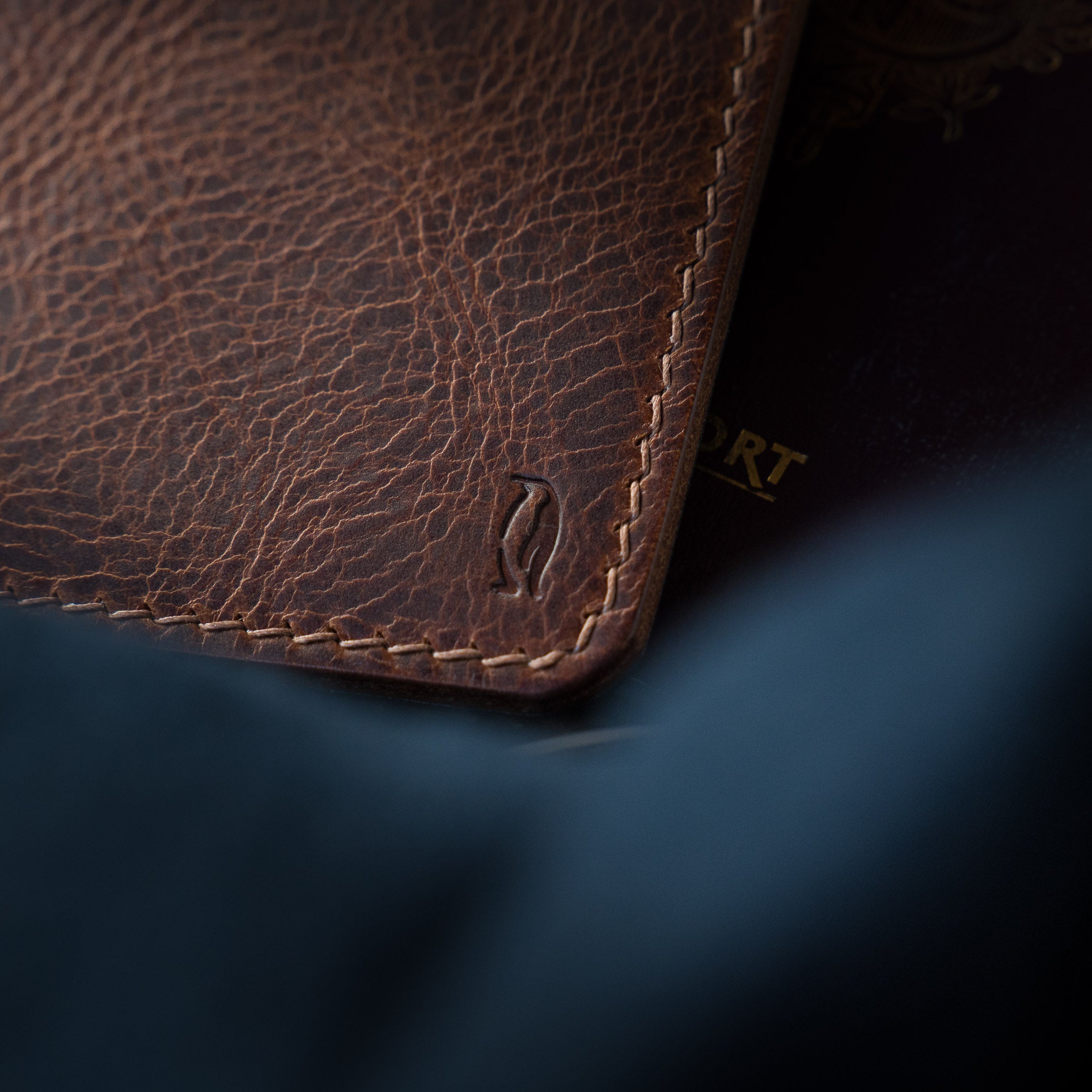 Porte-Passeport Astrolabe - Cognac & Marine