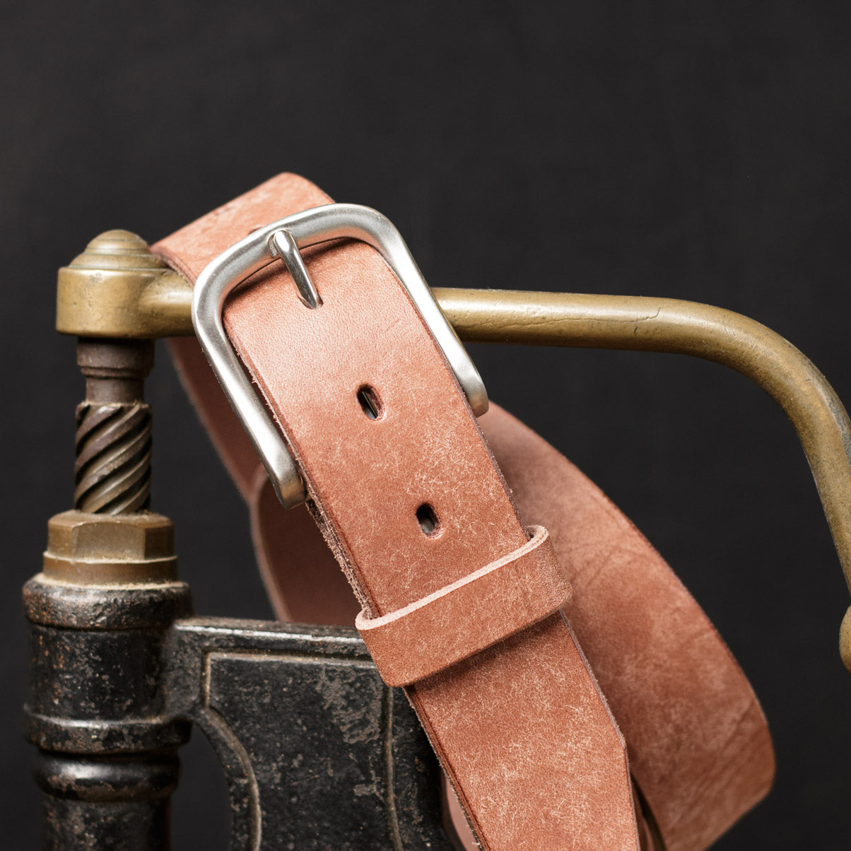 Ceinture 35mm en cuir de taureau, boucle en acier inoxydable