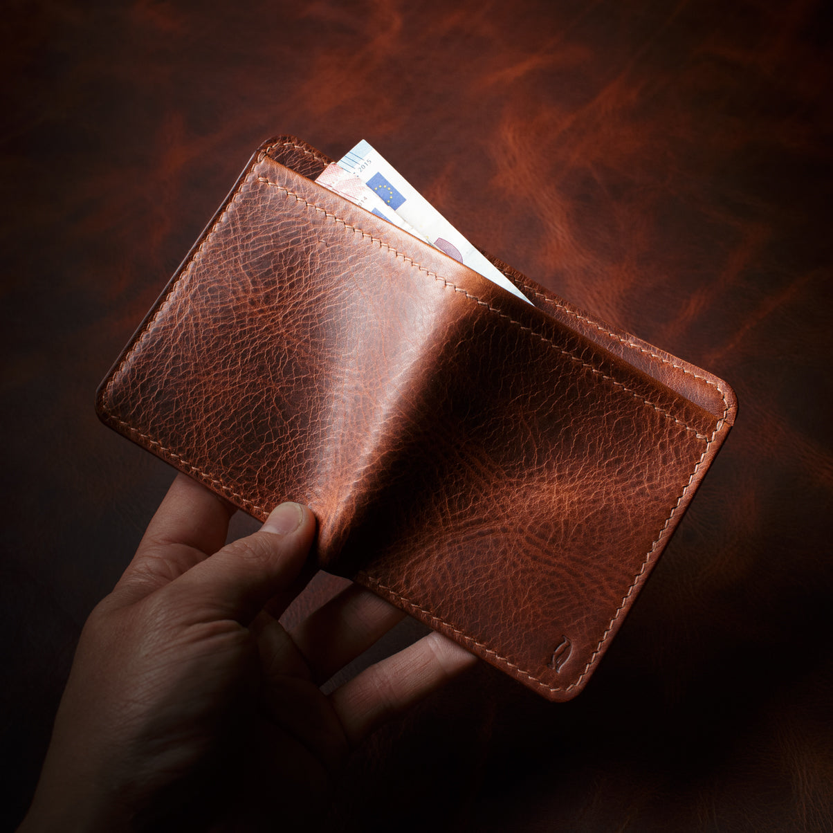 Portefeuille Royal - Wax Cognac