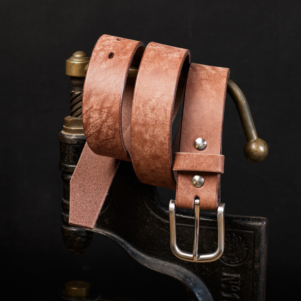 Ceinture 35mm en cuir de taureau, boucle en acier inoxydable