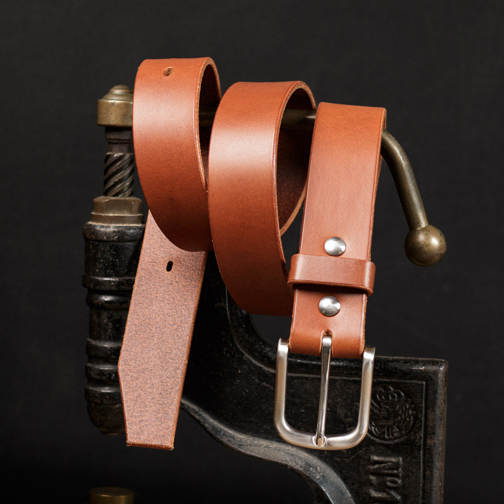 Ceinture 35mm en cuir de taureau, boucle en acier inoxydable