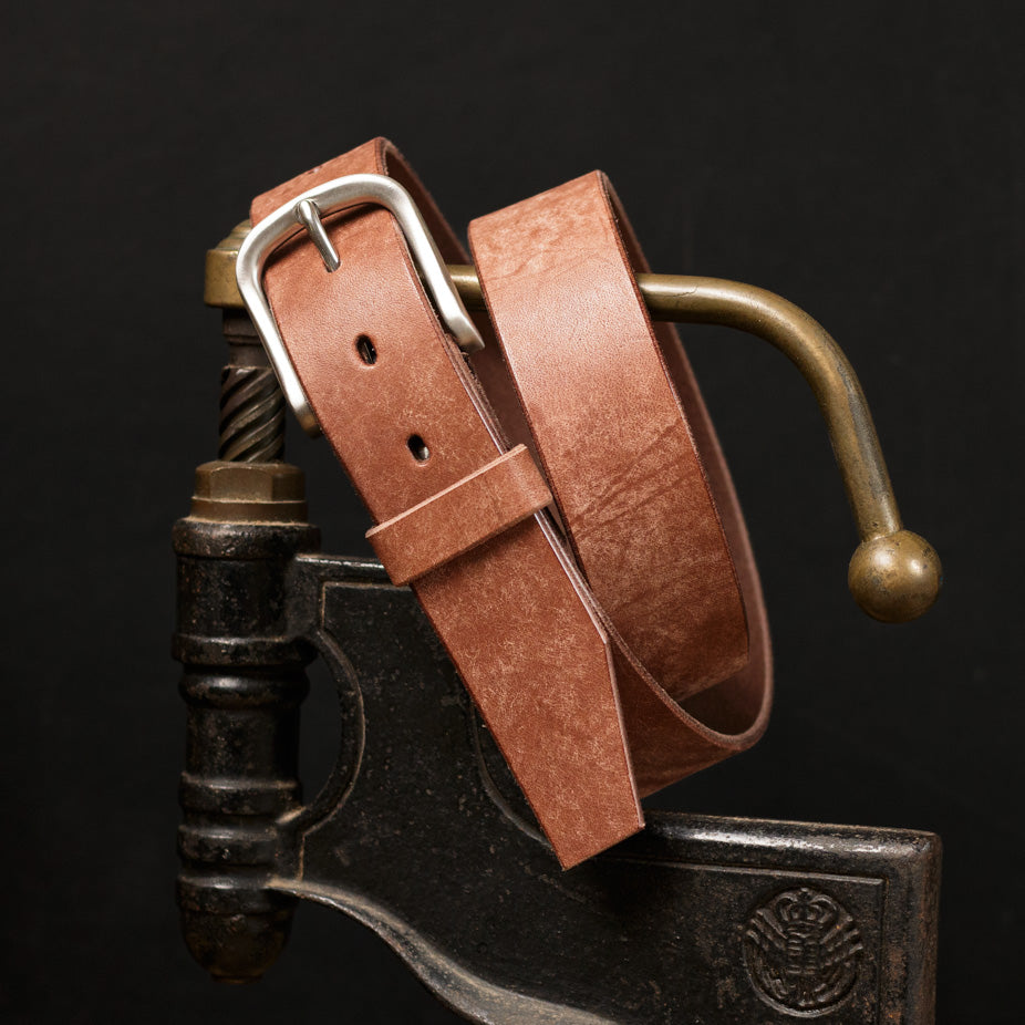 Ceinture 35mm en cuir de taureau, boucle en acier inoxydable