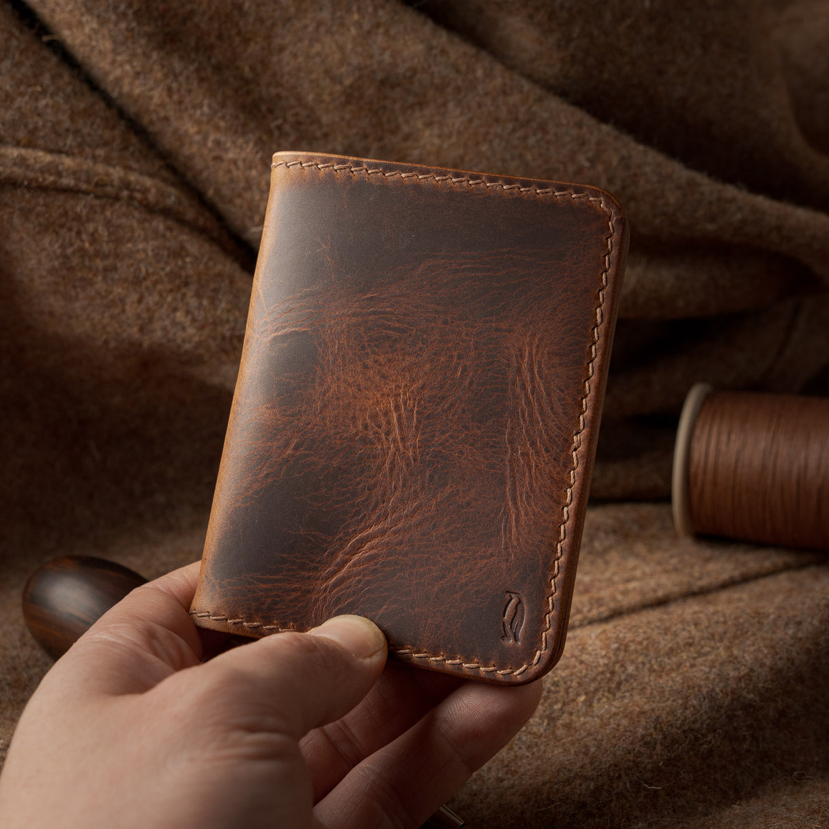 Porte-cartes Banquise - Cognac