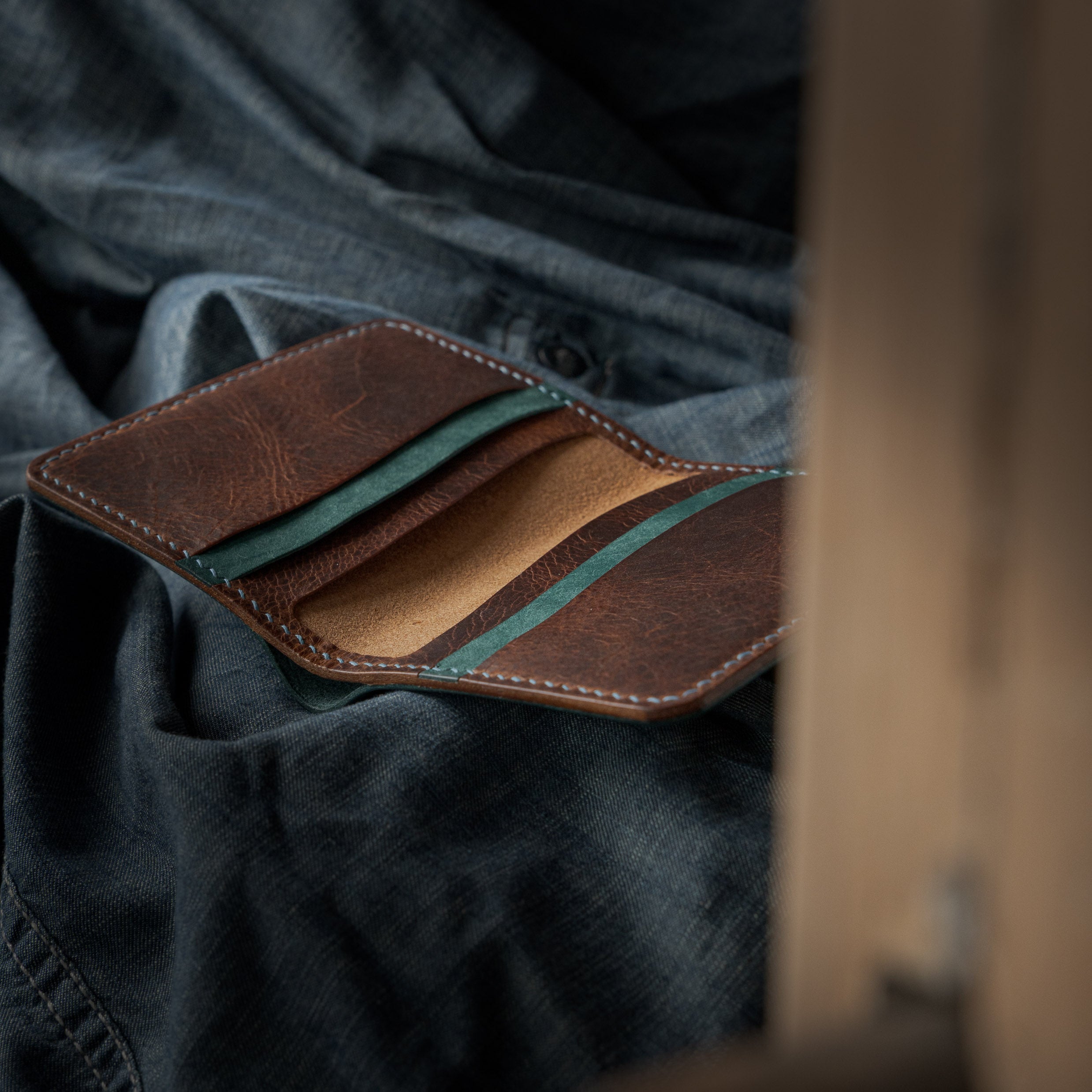 Royal Wallet - Cognac Wax & Marine Pueblo