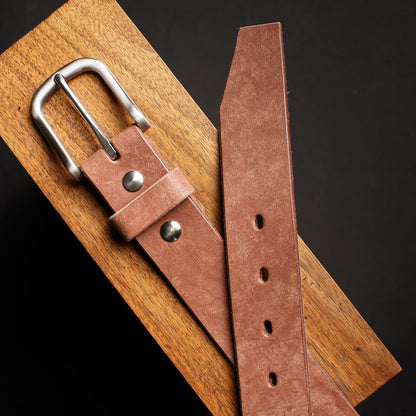 Ceinture 35mm en cuir de taureau, boucle en acier inoxydable