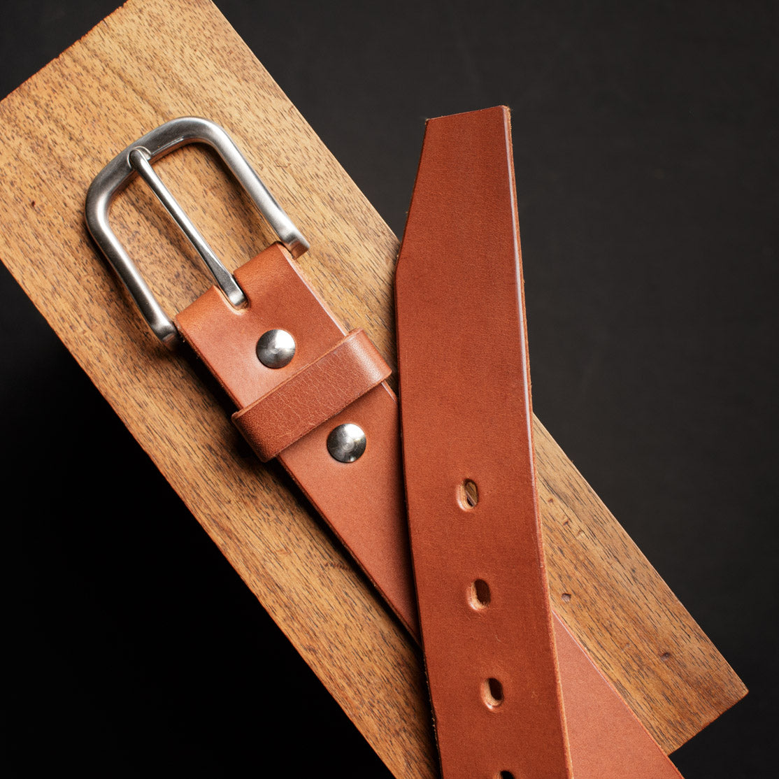 Ceinture 35mm en cuir de taureau, boucle en acier inoxydable