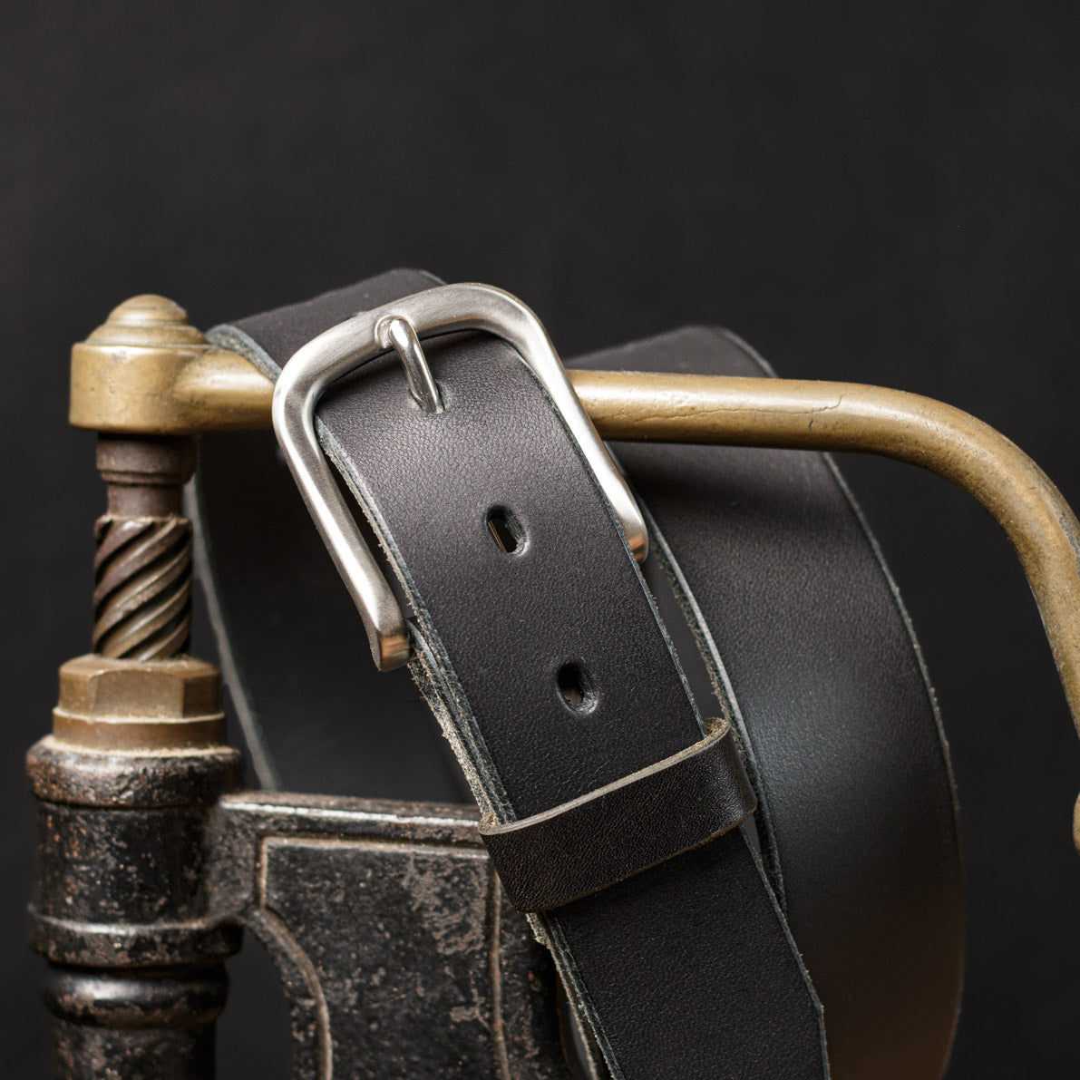 Ceinture 35mm en cuir de taureau, boucle en acier inoxydable