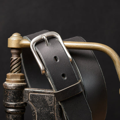 Ceinture 35mm en cuir de taureau, boucle en acier inoxydable