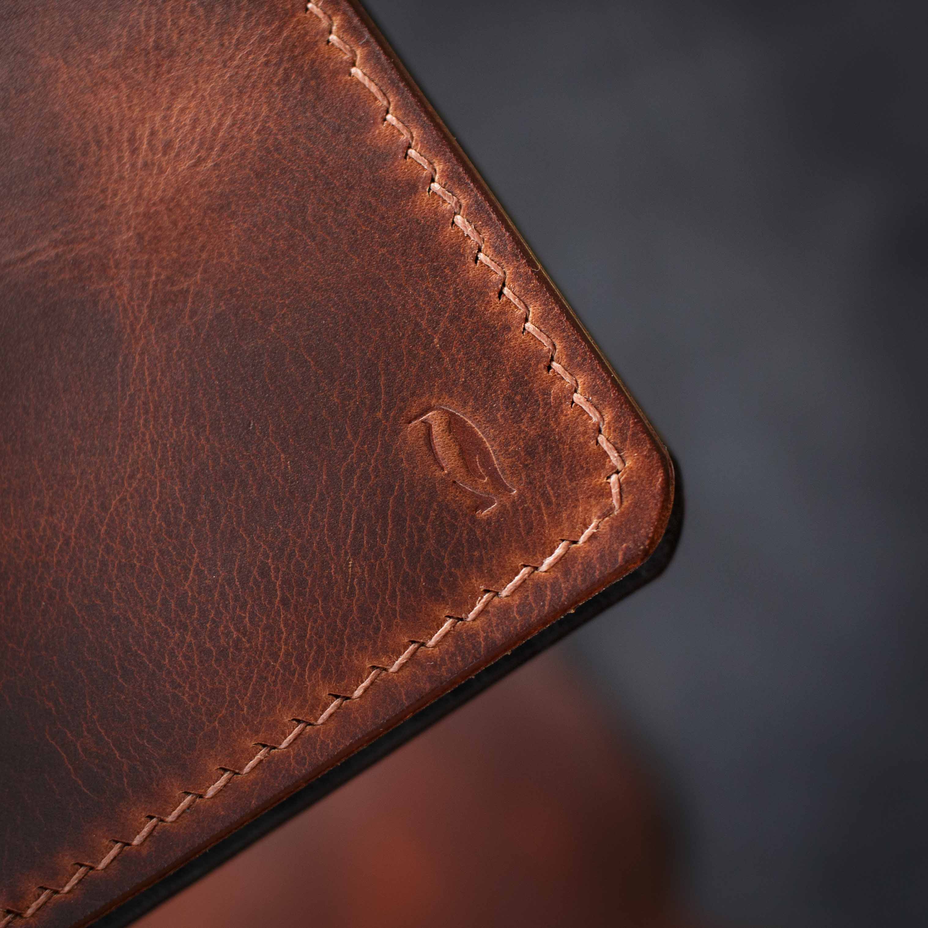 Portefeuille Banquise - Wax Cognac & Pueblo Marine